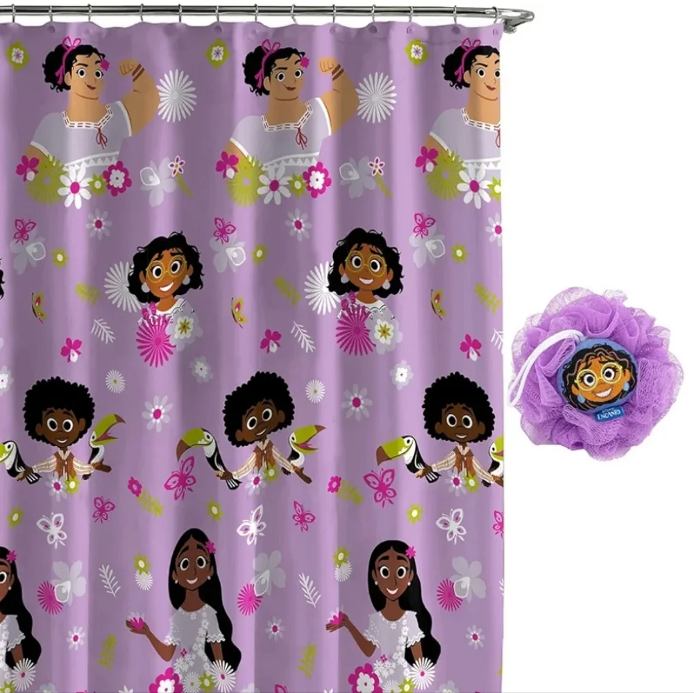 Disney Encanto Shower Curtain & Loofahs